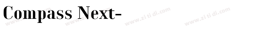 Compass Next字体转换